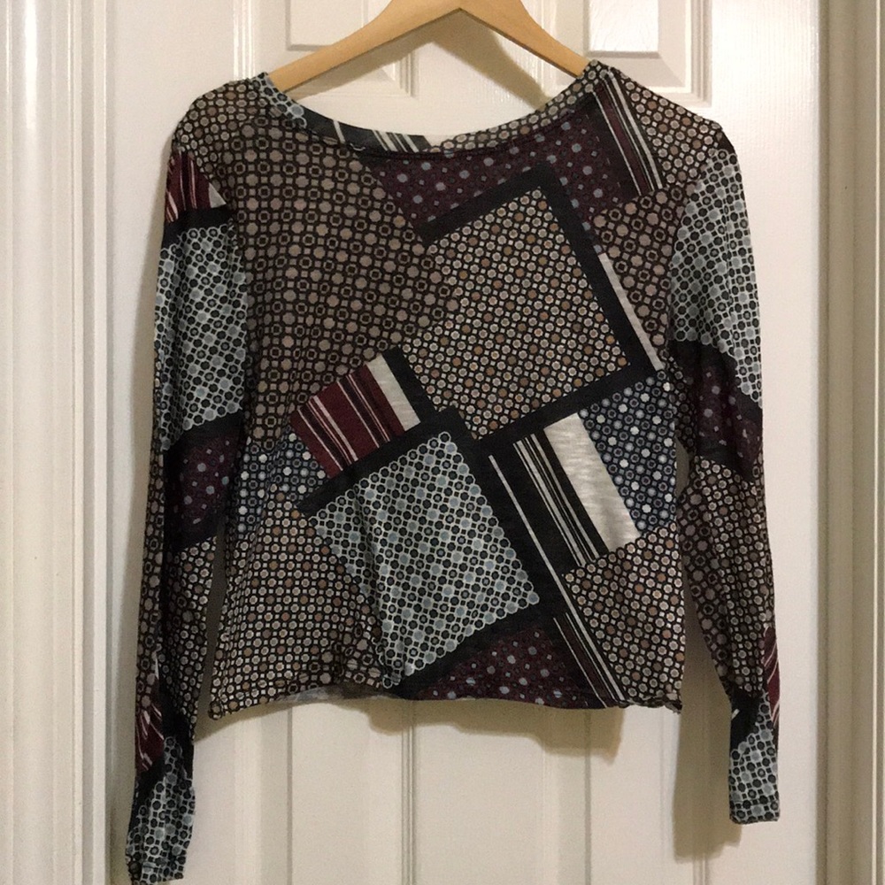 3 for $30 bar III cute longsleeve crop shirt